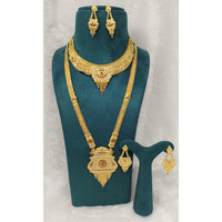 Pari Art Jewellery Royal Forming Double Necklace Set