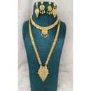 Pari Art Jewellery Royal Forming Double Necklace Set