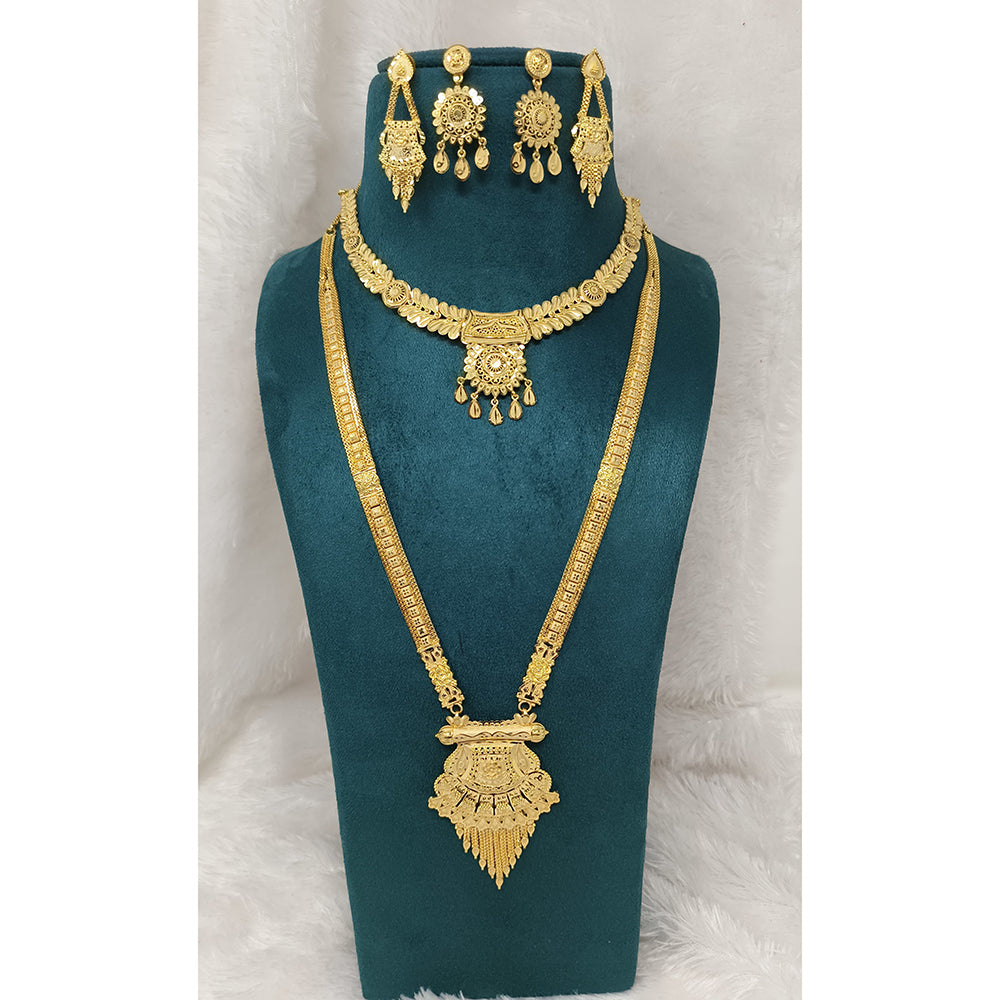 Pari Art Jewellery Royal Forming Double Necklace Set