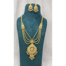 Pari Art Jewellery Royal Forming Double Necklace Set