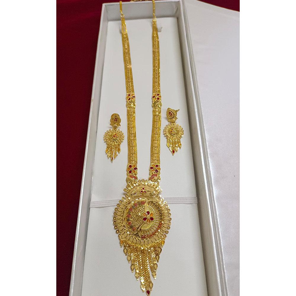 Pari Art Jewellery Royal Forming Long Necklace Set