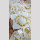 Pari Art Jewellery Elegant Forming Gold Nose Ring 