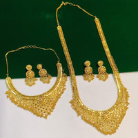 Pari Art Jewellery Royal Style Forming Double Necklace Set