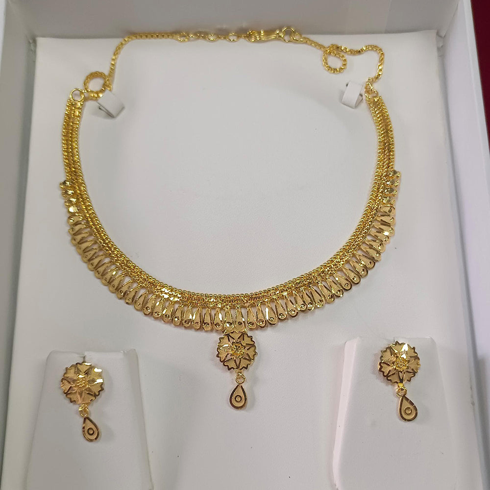 Pari Art Jewellery Gold Plated Designer Necklace Set