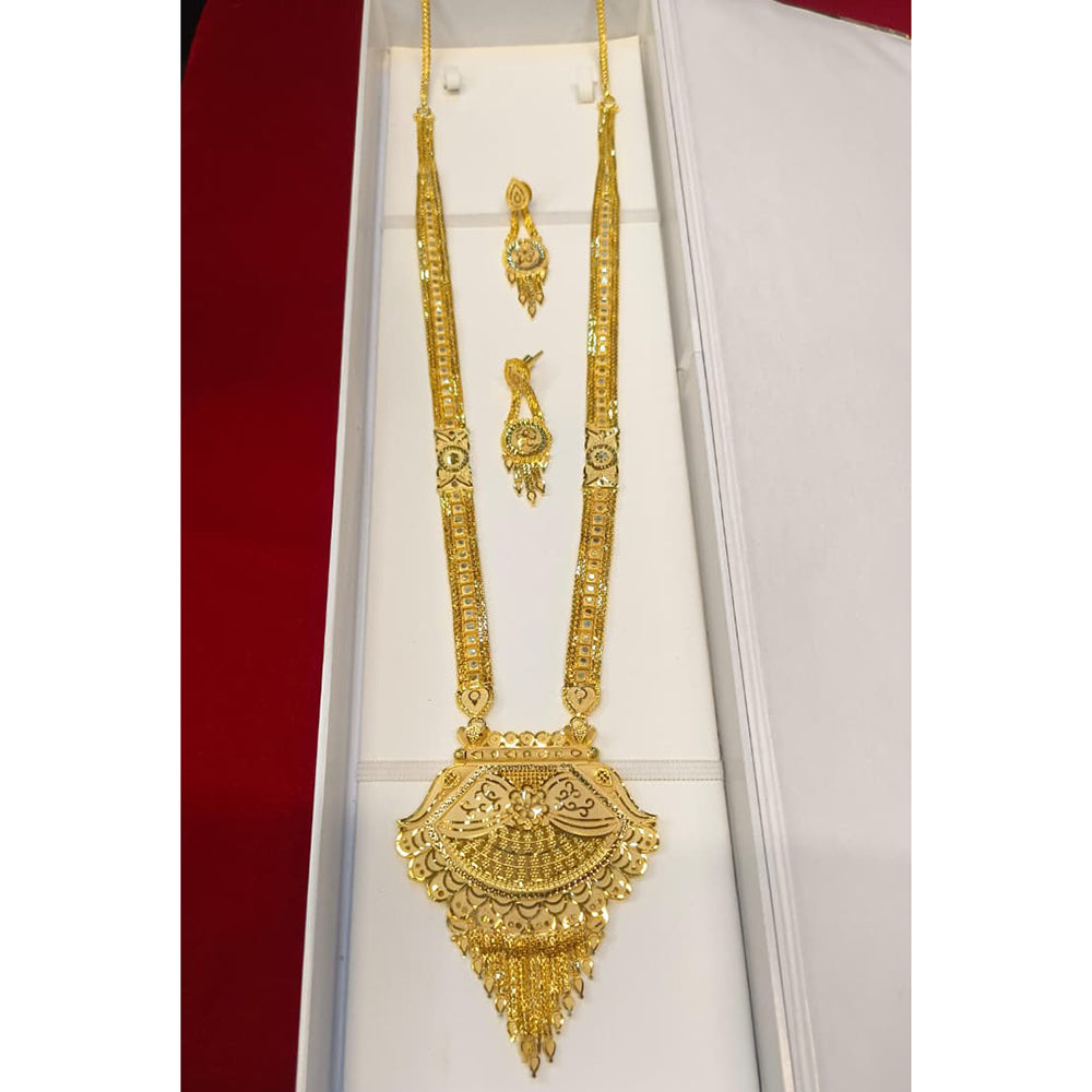 Pari Art Jewellery Royal Style Forming Long Necklace Set