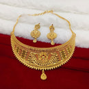 Pari Art Jewellery Designer Bridal Forming Gold Choker Necklace Set