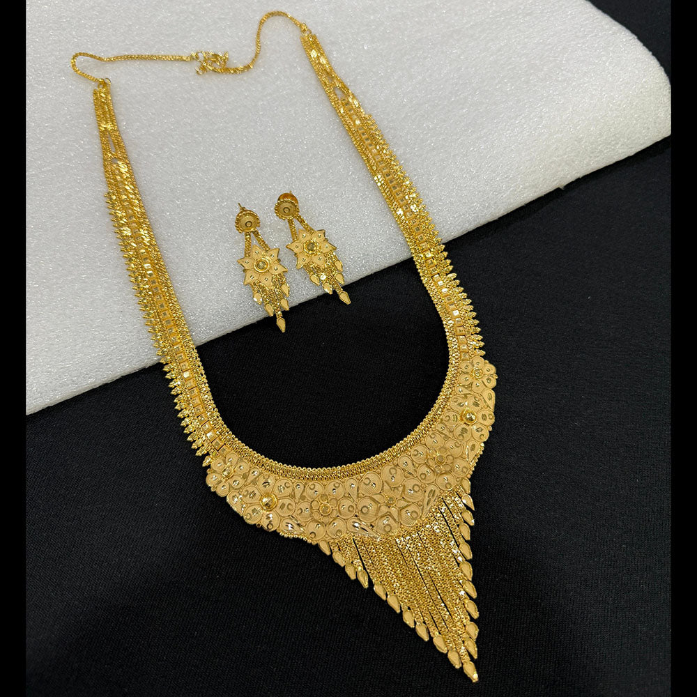 Pari Art Jewellery Royal Style Forming Long Necklace Set