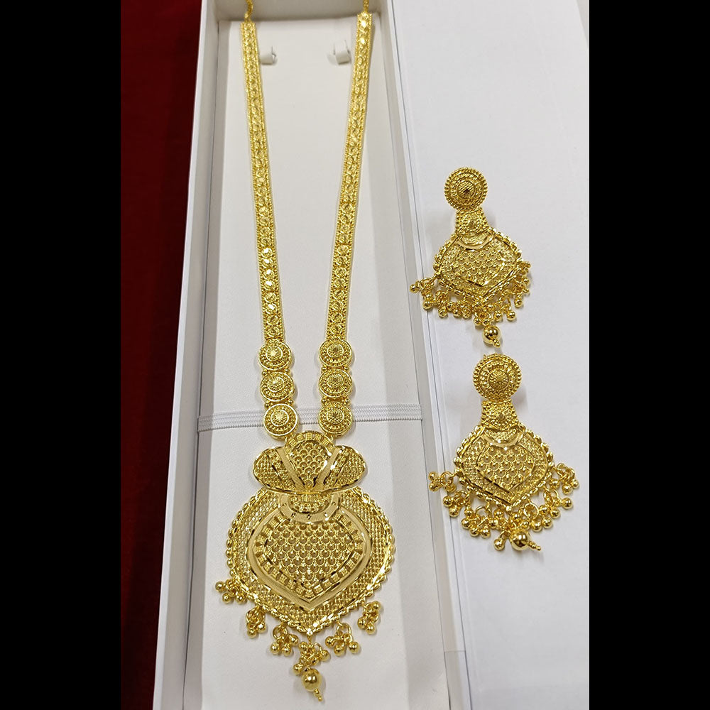 Pari Art Jewellery Royal Style Forming Long Necklace Set