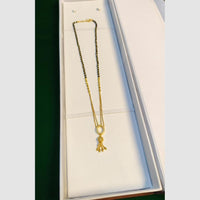 Pari Art Jewellery Stylish Black Beads Forming Mangalsutra