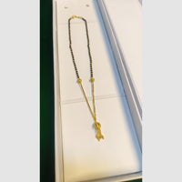 Pari Art Jewellery Stylish Black Beads Forming Mangalsutra