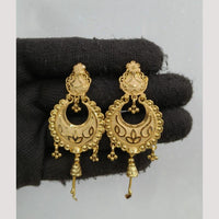 Pari Art Jewellery Classic Forming Gold Dangler Earrings