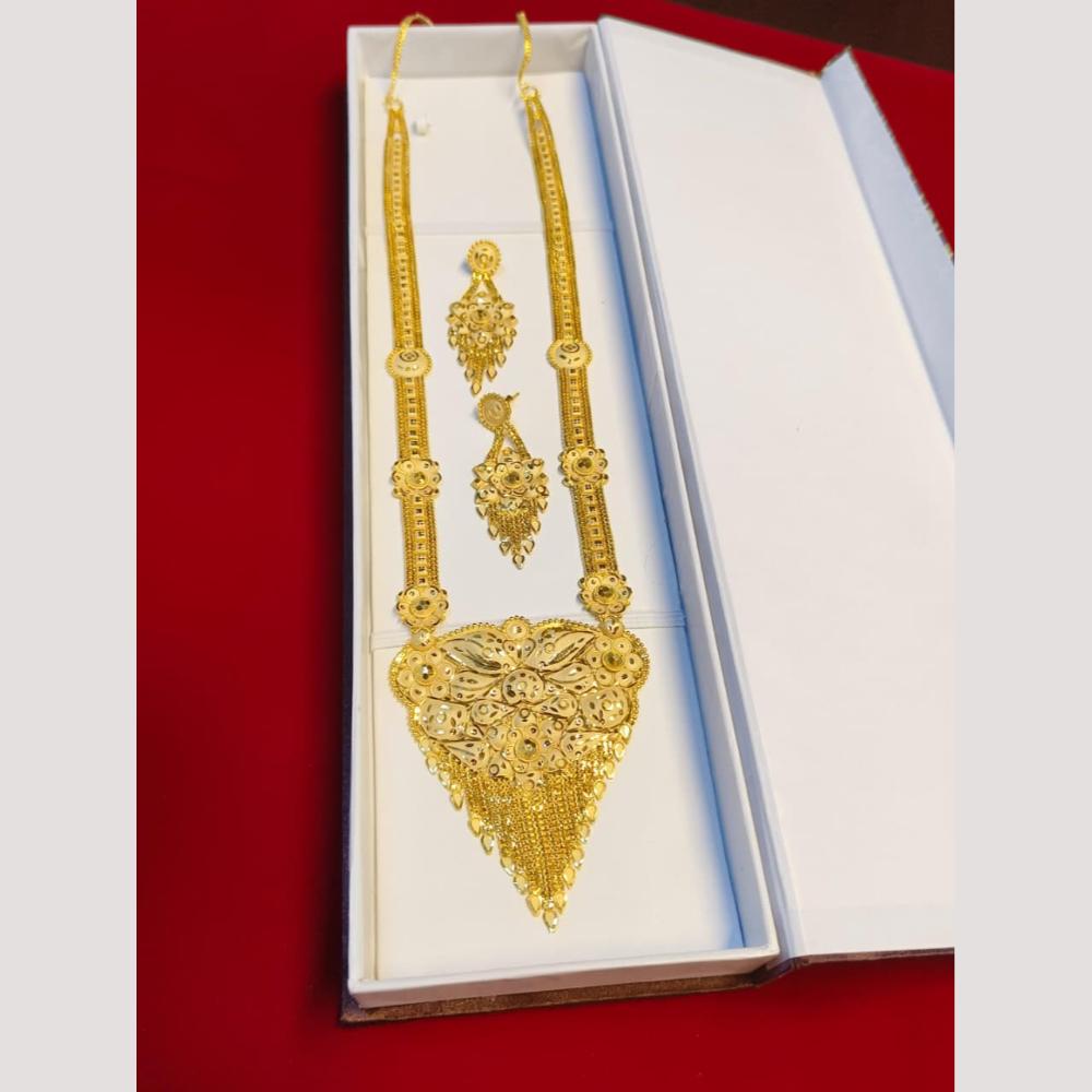 Pari Art Jewellery Royal Style Forming Long Necklace Set
