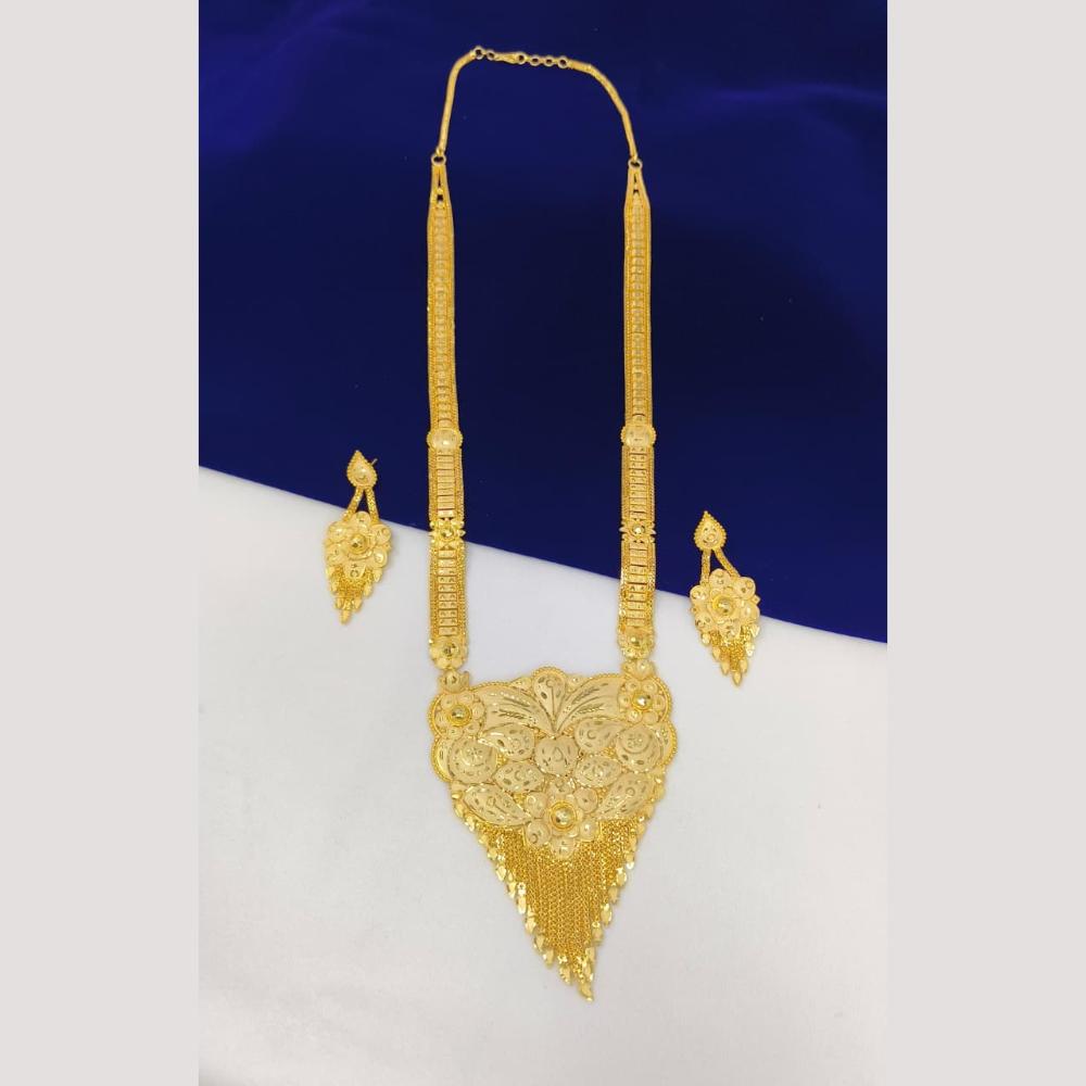 Pari Art Jewellery Royal Style Forming Long Necklace Set