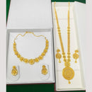 Pari Art Jewellery Premium Gold Forming Double Necklace Set
