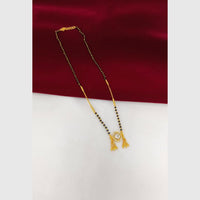 Pari Art Jewellery Stylish Black Beads Forming Mangalsutra