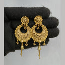 Pari Art Jewellery Classic Forming Gold Dangler Earrings
