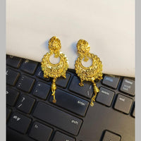 Pari Art Jewellery Classic Forming Gold Dangler Earrings