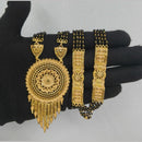 Pari Art Jewellery Designer Black Beads Forming Mangalsutra