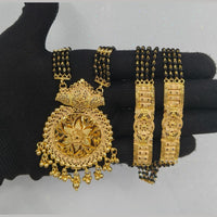 Pari Art Jewellery Designer Black Beads Forming Mangalsutra