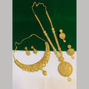 Pari Art Jewellery Premium Gold Forming Double Necklace Set