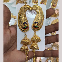 Pari Art Jewellery Forming Plated Meenakari Ear Cuff Jhumki for Women