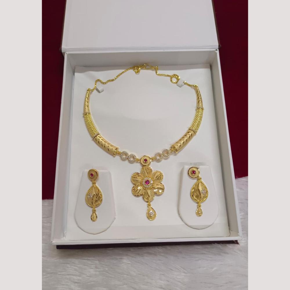 Pari Art Jewellery Royal Forming Designer Choker Necklace Set