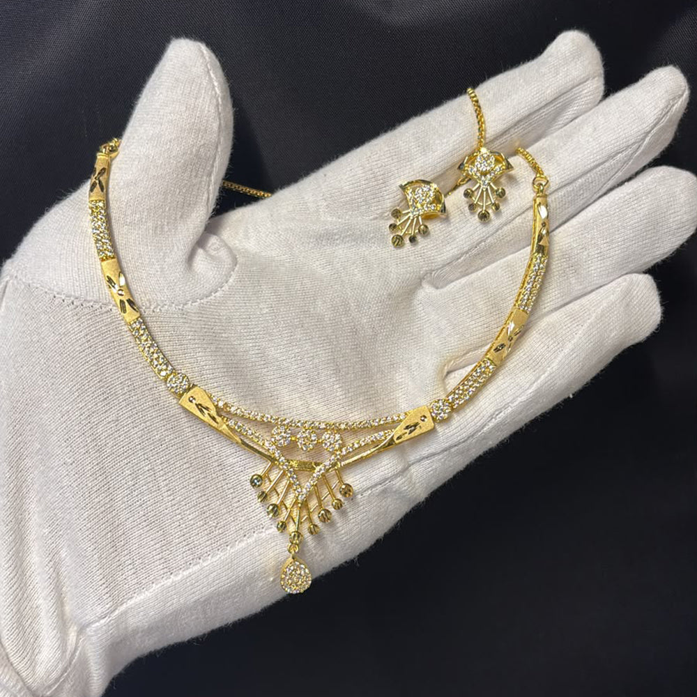 Pari Art Jewellery Royal Forming Designer Necklace Set