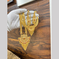 Pari Art Jewellery Royal Forming Designer Meenakari Double Necklace Set