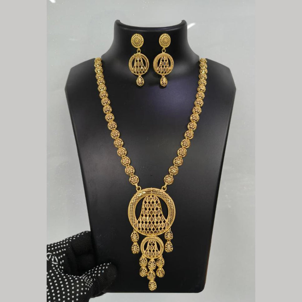 Pari Art Jewellery Turkish Forming Exclusive Designer Long Necklace Set  