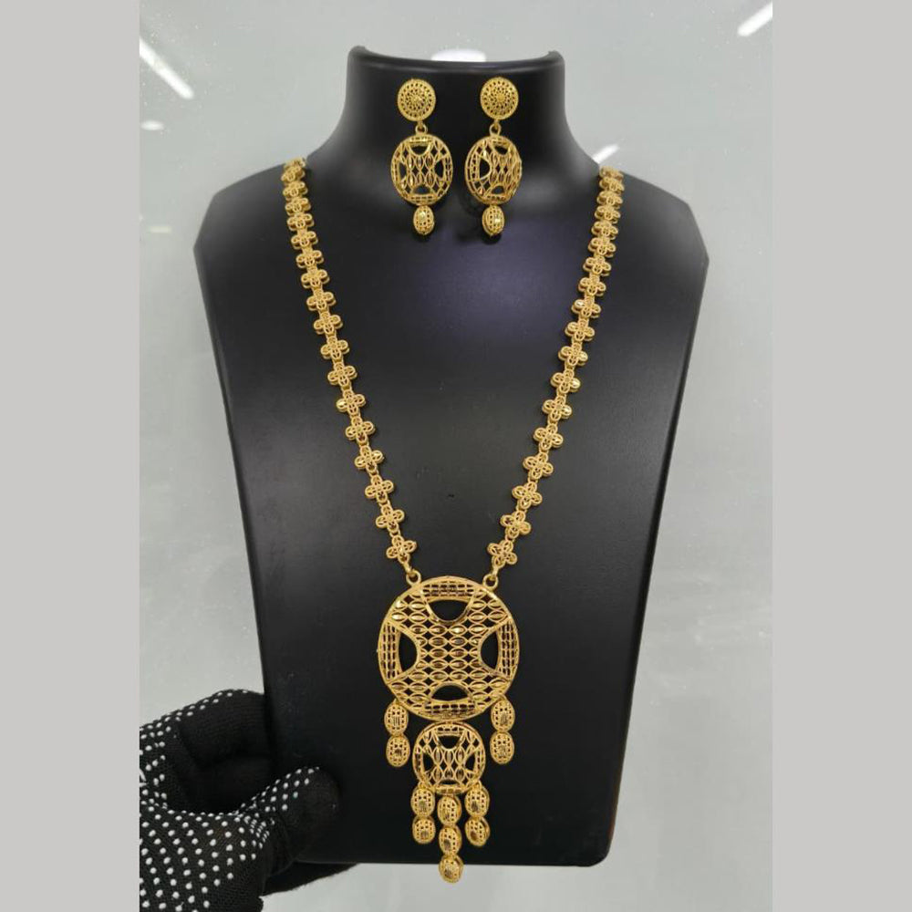 Pari Art Jewellery Turkish Forming Exclusive Designer Long Necklace Set  