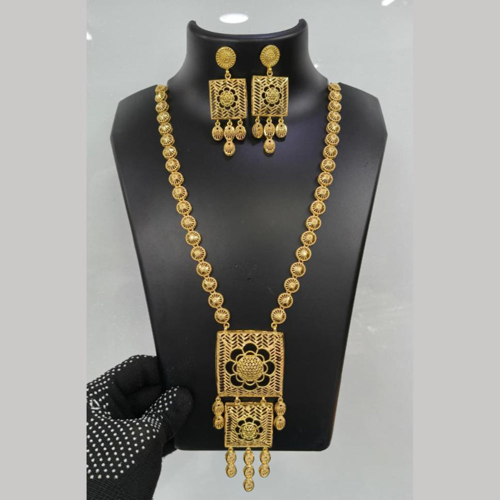 Pari Art Jewellery Turkish Forming Exclusive Designer Long Necklace Set  