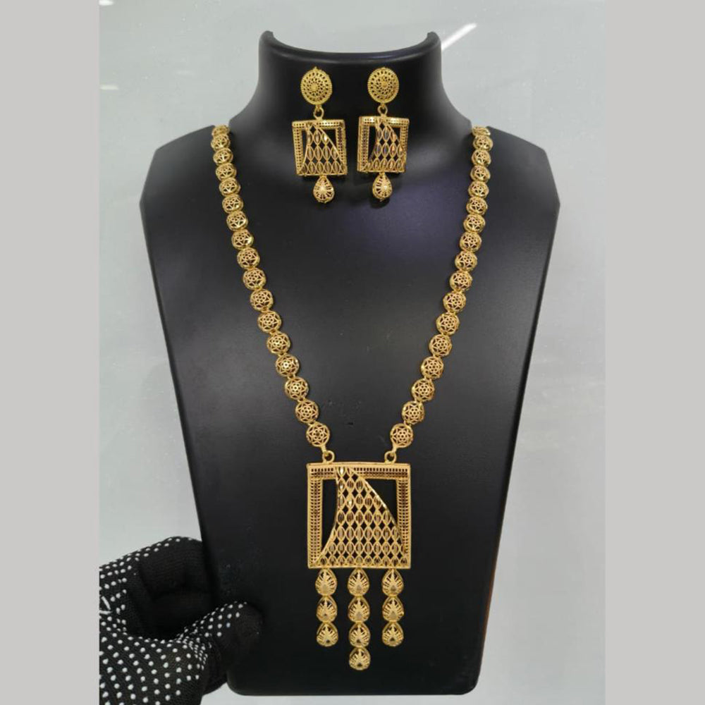 Pari Art Jewellery Turkish Forming Exclusive Designer Long Necklace Set  