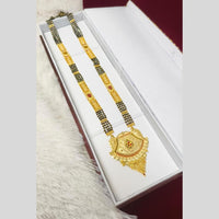 Pari Art Jewellery Graceful Forming Black Pearl Mangalsutra