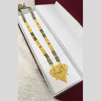 Pari Art Jewellery Graceful Forming Black Pearl Mangalsutra