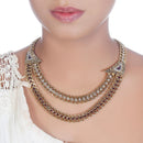 Urthn Exclusive Austrian Stone Necklace Set Stylish Jewelry for Women (Pack Of 6)