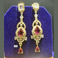 Jain Jewellers Gold Plated AD Stone Dangler Earrings