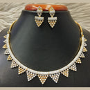 Jain Jewellers Gold Plated AD Necklace Set