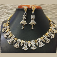 Jain Jewellers Gold Plated AD Necklace Set