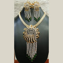 Jain Jewellers Gold Plated AD Necklace Set