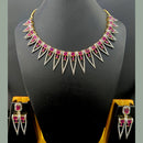 Jain Jewellers Gold Plated AD Necklace Set