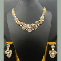 Jain Jewellers Gold Plated AD Necklace Set