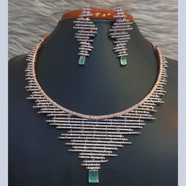 Jain Jewellers American Diamonds Necklace Set