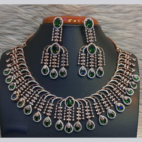 Jain Jewellers American Diamonds Necklace Set