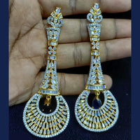 Jain Jewellers Gold Plated Exclusive American Daimonds  Bridal & Party Wear Dangler Earrings