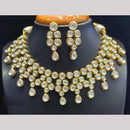 Jain Jewellers Gold Plated American Diamond Necklace Set