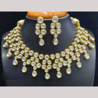 Jain Jewellers Gold Plated American Diamond Necklace Set