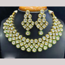 Jain Jewellers Gold Plated American Diamond Necklace Set