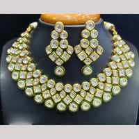 Jain Jewellers Gold Plated American Diamond Necklace Set