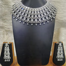Jain Jewellers Glamorous American Diamond Designer Necklace Set 