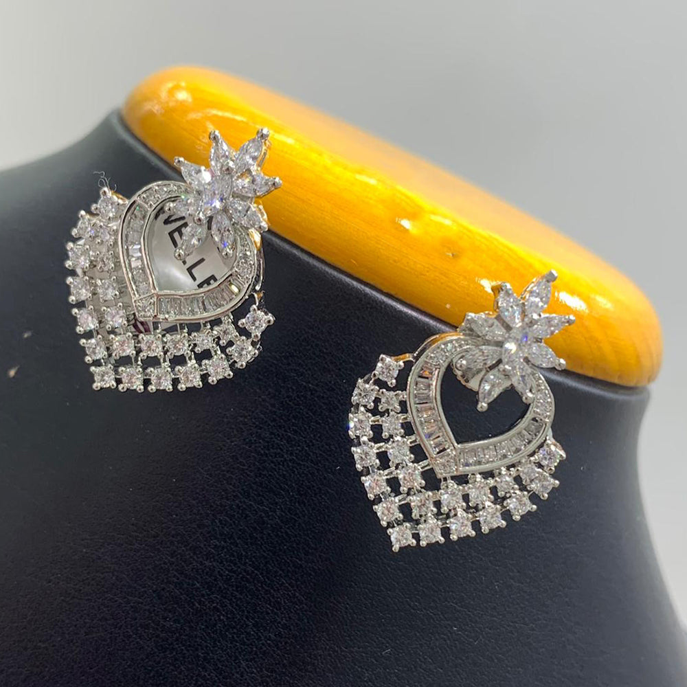 Jain Jewellers American Diamond Dangler Earrings